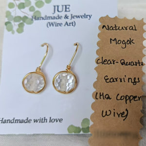 Clear-quartz Earrings