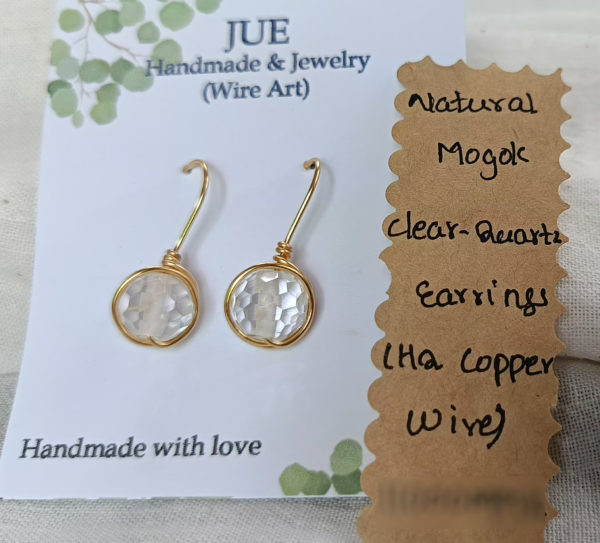 Clear-quartz Earrings