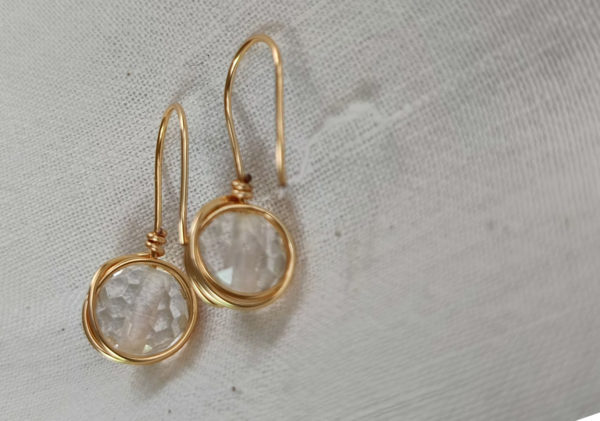 Clear-quartz Earrings