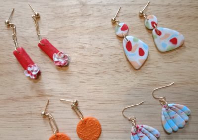 Polymer necklaces produced from workshop