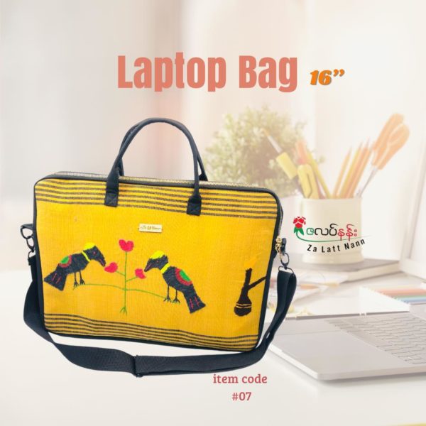 Laptop Bag - Za Latt Nann - Yellow
