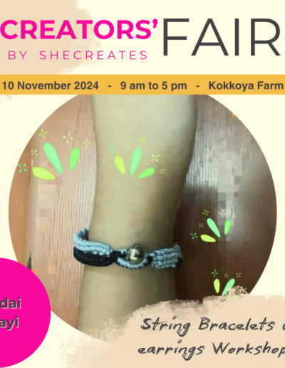 Madai Shayi မဒိုင်ရှရီ - String Bracelet & Earrings Workshop