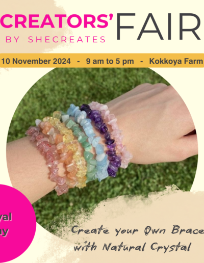 Royal : clay Jewelry – Create Your Own Bracelet with Natural Crystal