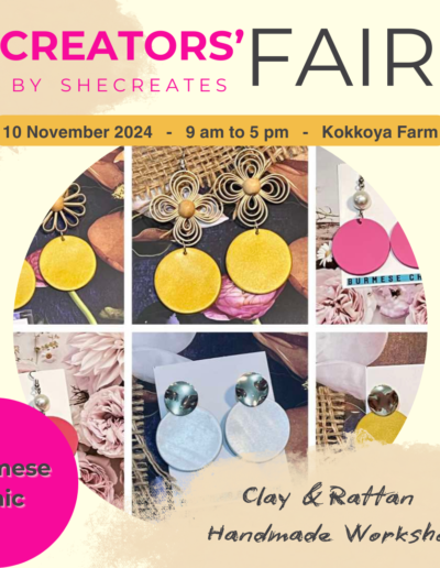 Burmese Chic Handicrafts & Jewellery – Make Your Creative Earrings by Clay & Rattan Handmade